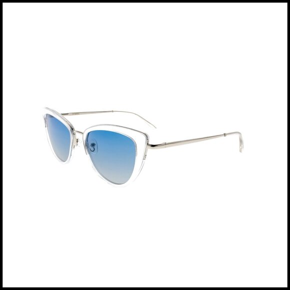 Retro Big Frame Cat Eye Polarized Sunglasses with Spring Hinge main image 4